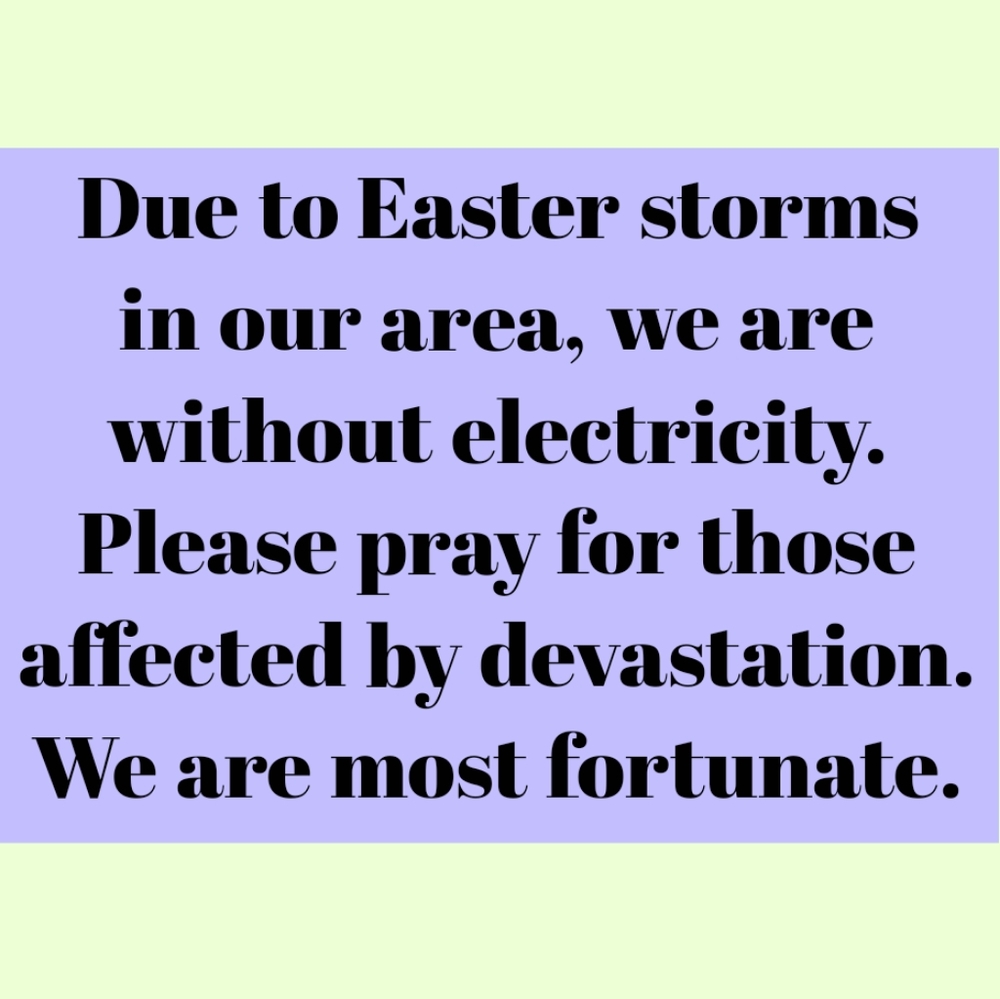 Closed until storm damage is repaired.